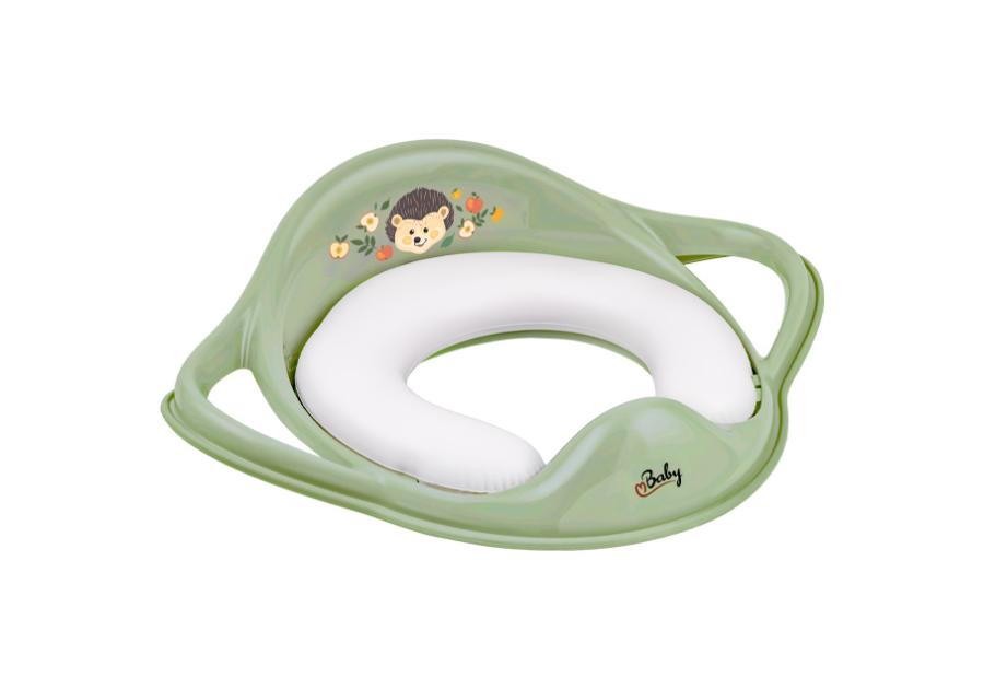 Zdjęcie: Nakładka sedesowa dla dzieci miękka Jeżyk Leśna Ferajna, zielony NERGIS