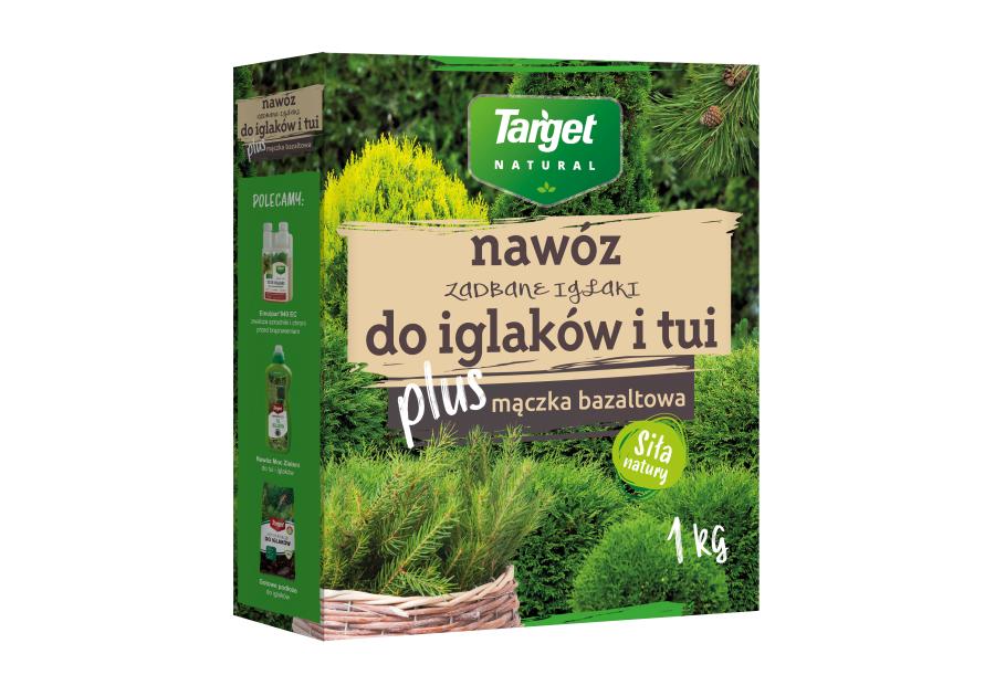 Zdjęcie: Nawóz z mączką bazaltową do iglaków i tui Zadbane iglaki 1 kg TARGET