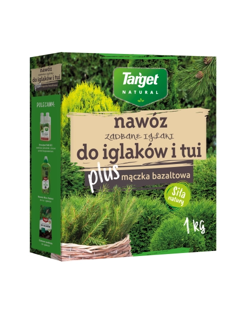 Zdjęcie: Nawóz z mączką bazaltową do iglaków i tui Zadbane iglaki 1 kg TARGET