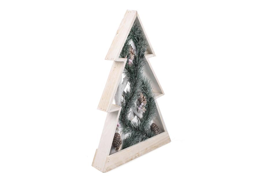 Zdjęcie: Ozdoba świąteczna Choinka 31x7x48 cm drewniana TIN TOURS