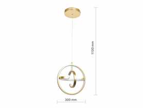 Lampa wisząca LED Coco złota ADRILUX