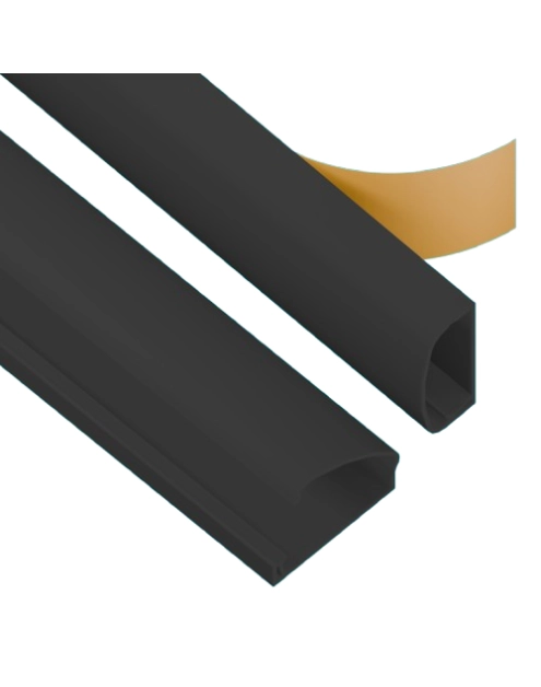 Zdjęcie: Kanał zawiasowy 22/52 TS 1,15 m czarny AKS Zielonka