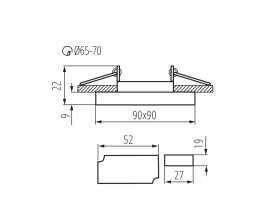 Oprawa sufitowa punktowa Soren L-BL KANLUX