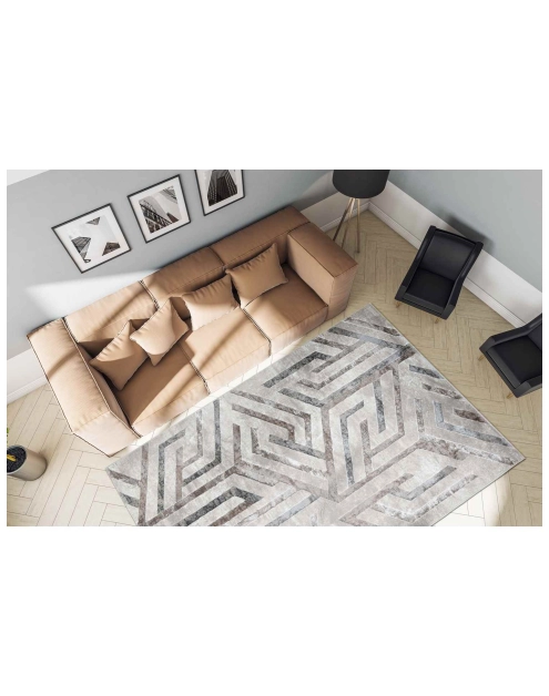 Zdjęcie: Dywan Grece 80x150 cm geometria beżowy MULTI-DECOR