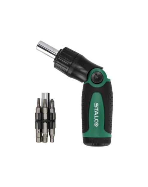 Zdjęcie: Wkrętak z grzechotką z końcówkami S-12403 STALCO