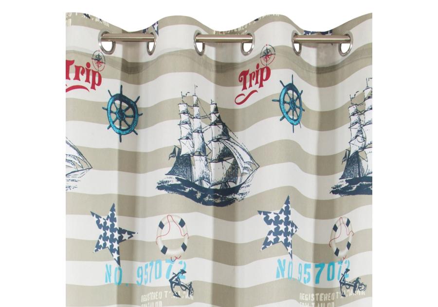 Zdjęcie: Zasłona Noreen 140x250 cm multikolor na przelotkach EUROFIRANY