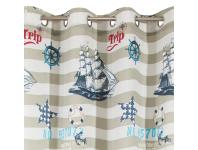 Zdjęcie: Zasłona Noreen 140x250 cm multikolor na przelotkach EUROFIRANY