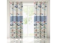 Zdjęcie: Zasłona Noreen 140x250 cm multikolor na przelotkach EUROFIRANY