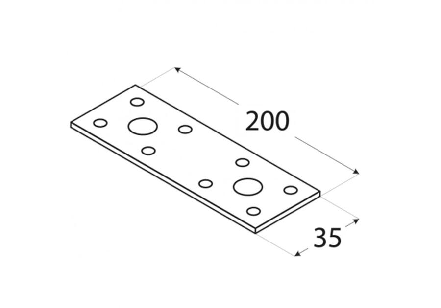 Zdjęcie: Łącznik płaski 20x3,5 cm LP3 DMX