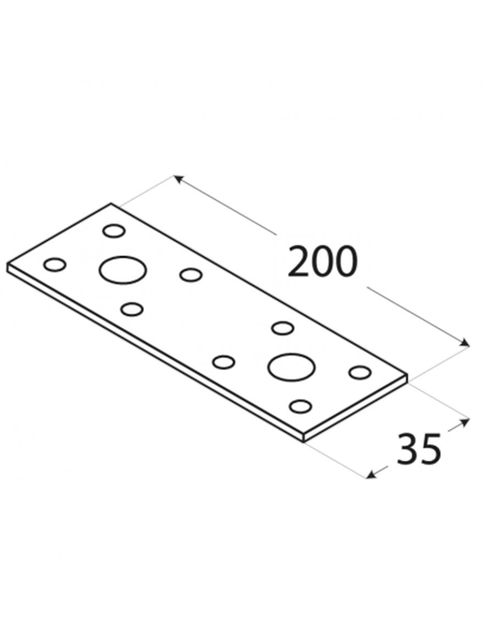 Zdjęcie: Łącznik płaski 20x3,5 cm LP3 DMX