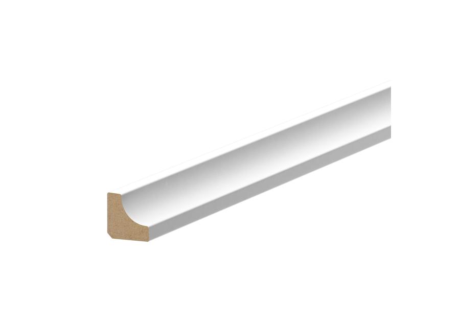 Zdjęcie: Listwa MDF ćwierćwałek "scotia" 12x12 mm 2,2 m okleina półmat biały RAL 9003 CEZAR