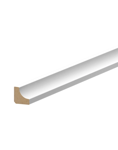 Zdjęcie: Listwa MDF ćwierćwałek "scotia" 12x12 mm 2,2 m okleina półmat biały RAL 9003 CEZAR