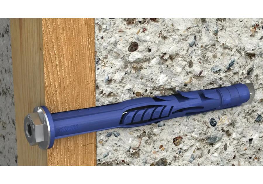 Zdjęcie: Kołek ramowy z kołnierzem z ocynkowanym R-FF1 10x100 mm 250 szt. RAWLPLUG