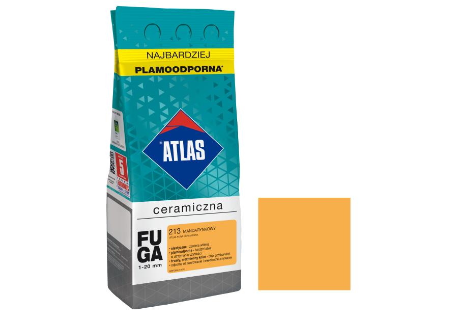 Zdjęcie: Fuga ceramiczna 213 mandarynkowy, alubag, 2 kg ATLAS