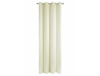 Zdjęcie: Zasłona Charlie 140x250 cm kremowa na przelotkach EUROFIRANY