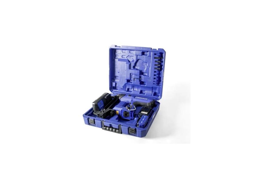 Zdjęcie: Osadzak akumulatorowy do betonu i stali 90J w walizce z 2 akumulatorami i ładowarką RAWLPLUG