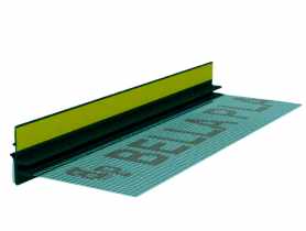 Listwa PVC BP13 Midi L250 9/3 czarny, dylatacyjna, z siatką i z uszczelką BELLA PLAST