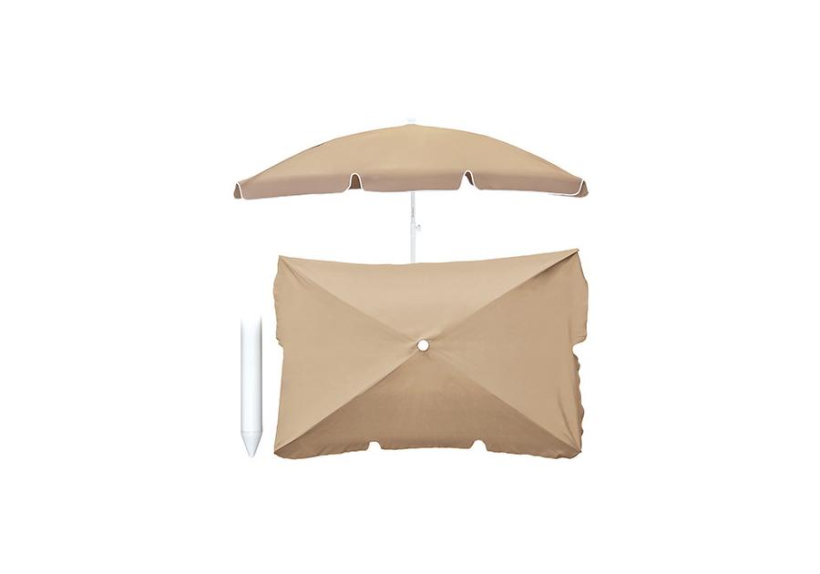 Zdjęcie: Parasol uchylny 200x130 cm beżowy z uchwytem JUMI