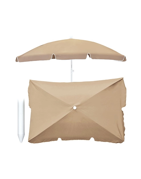 Zdjęcie: Parasol uchylny 200x130 cm beżowy z uchwytem JUMI