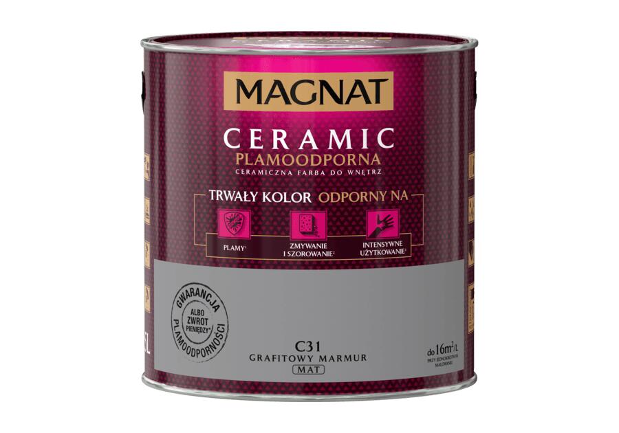 Zdjęcie: Farba ceramiczna 2,5 L grafitowy marmur MAGNAT CERAMIC