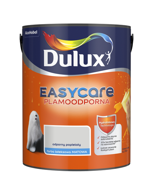 Zdjęcie: Farba do wnętrz EasyCare 5 L odporny popielaty DULUX