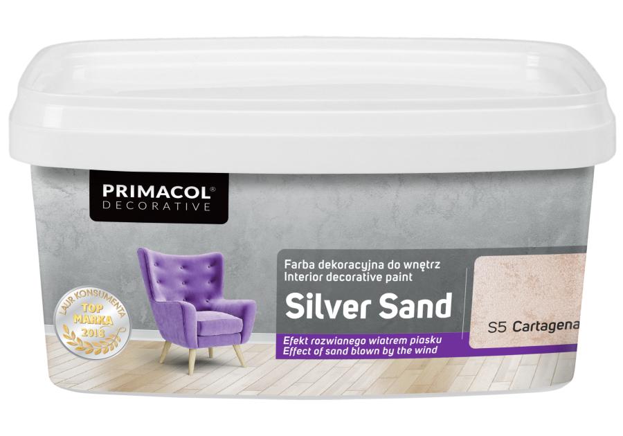 Zdjęcie: Farba dekoracyjna Silver Sand 1 L Cartagena S5 PRIMACOL DECORATIVE