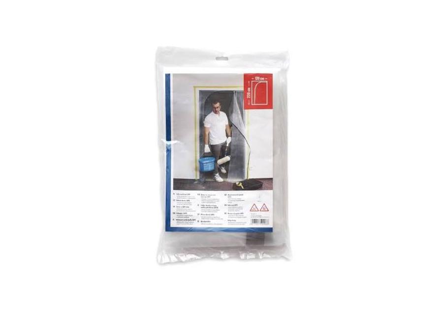 Zdjęcie: Kurtyna na drzwi LDPE 220 x 120 cm z zamkiem błyskawicznym CIRET