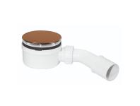 Zdjęcie: Syfon brodzikowy niski wys. 60 mm z odejściem 40/50 mm pokrywa abs złoty 113 mm MCALPINE