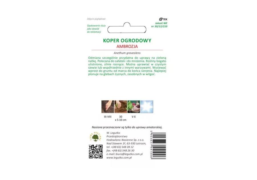 Zdjęcie: Koper Ambrozja 5 g W.LEGUTKO