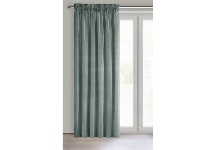 Zdjęcie: Zasłona gotowa Kristi na taśmie 140x270 cm miętowy EUROFIRANY