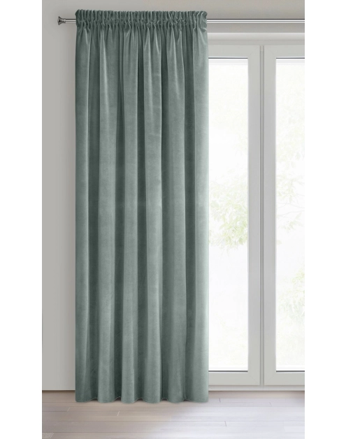 Zdjęcie: Zasłona gotowa Kristi na taśmie 140x270 cm miętowy EUROFIRANY