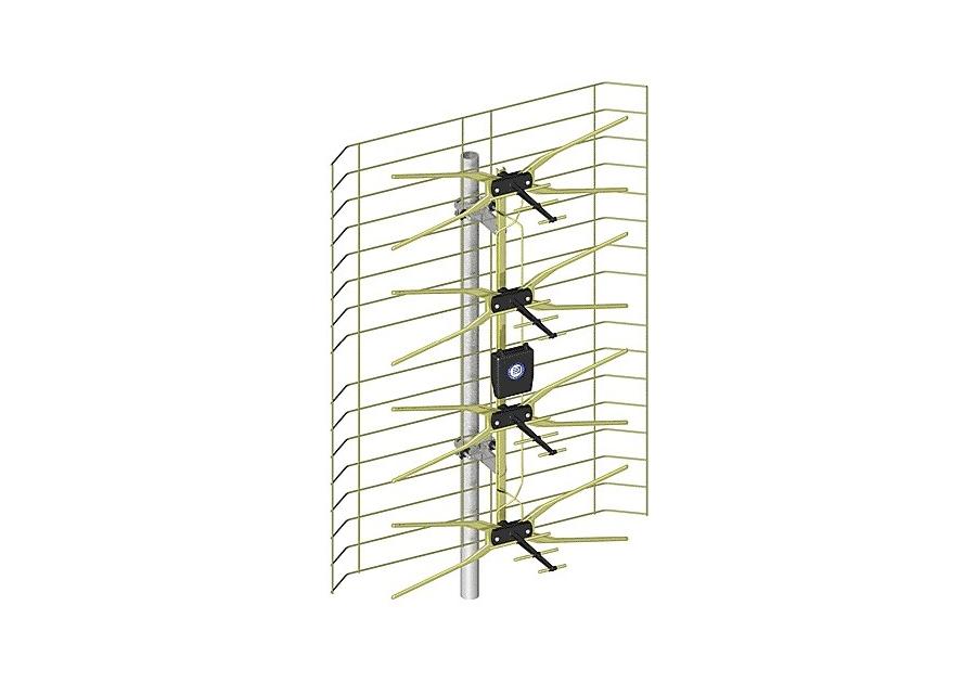 Zdjęcie: Antena szerokopasmowa gold + zasilacz + wzmacniacz BODEX