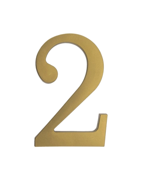 Zdjęcie: Cyfra 2 plastikowa, złota, 180 mm METRO