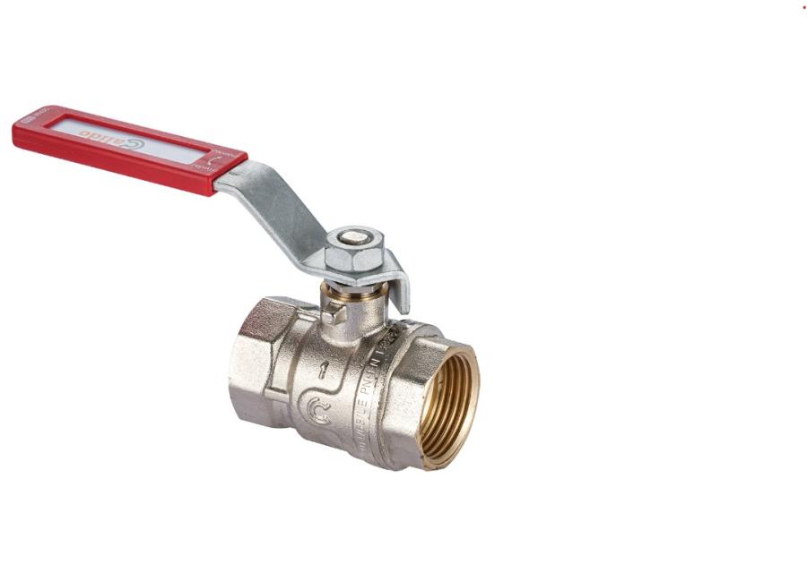 Zdjęcie: Zawór kulowy z rączką z okienkiem w/w 3/4" CALIDO