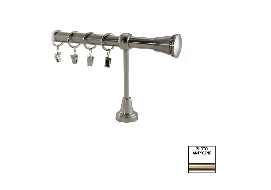 Zdjęcie: Karnisz podwójny Valentina fi 19 mm - 320 cm cono złoto KARWEL