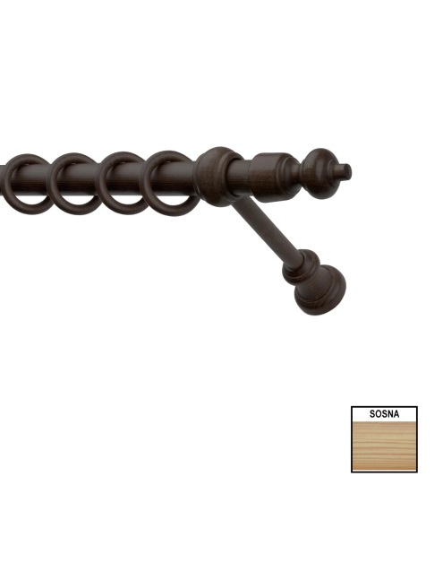 Zdjęcie: Karnisz pojedynczy Hermes 500 cm sosna KARWEL