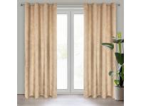 Zdjęcie: Zasłona gotowa Goja 140 x 250 cm beżowy EUROFIRANY