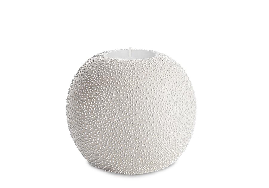 Zdjęcie: Świecznik ceramiczny Riso 9x8 cm kremowy EUROFIRANY