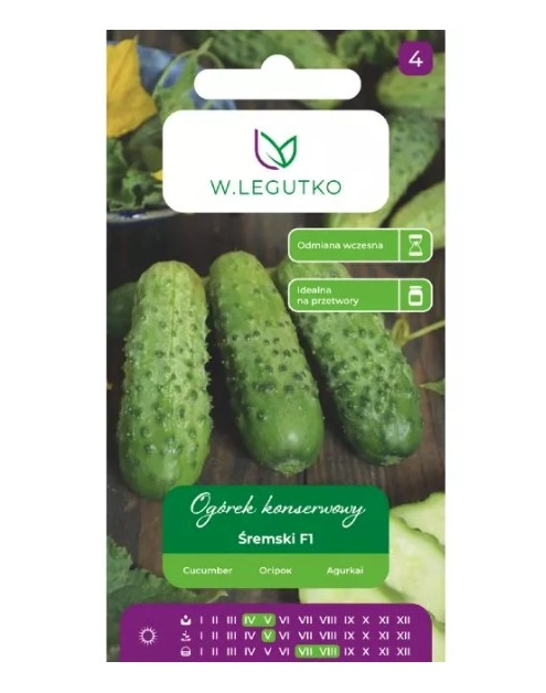 Zdjęcie: Ogórek Śremski F1 5 g W.LEGUTKO