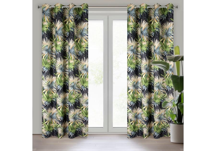 Zdjęcie: Zasłona gotowa Ingrid 140x250 cm zielony EUROFIRANY