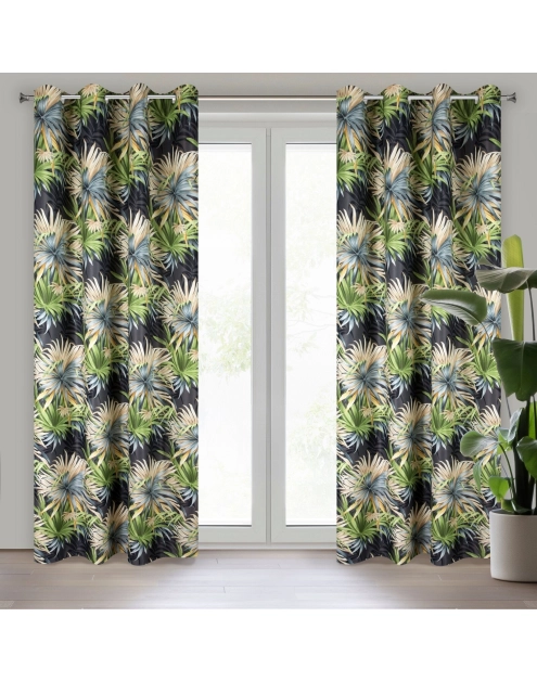 Zdjęcie: Zasłona gotowa Ingrid 140x250 cm zielony EUROFIRANY