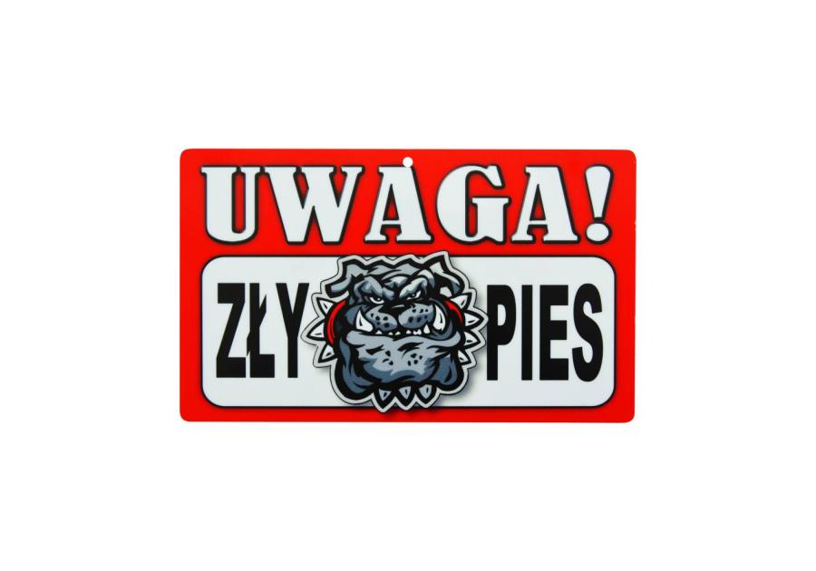 Zdjęcie: Oznaczenie "Uwaga! Zły pies" płyta METRO