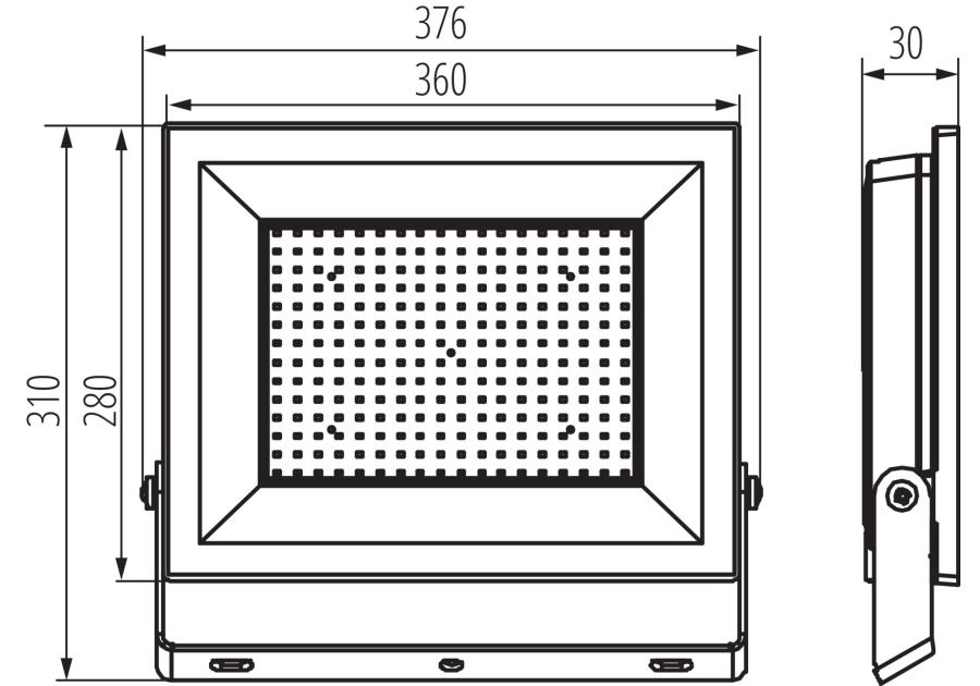 Zdjęcie: Naświetlacz LED Grun NV LED-200-B MILEDO
