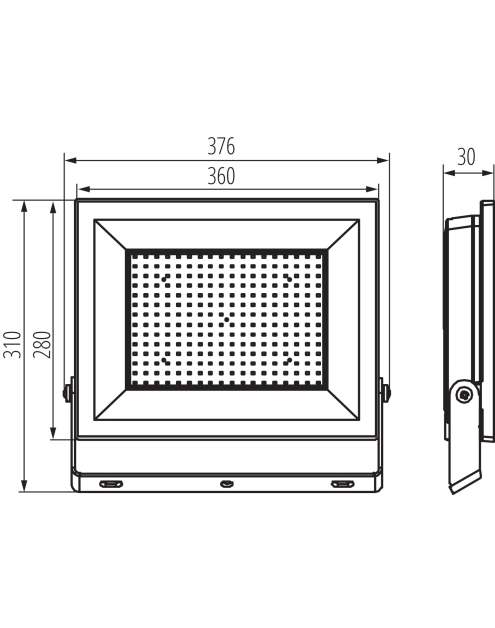 Zdjęcie: Naświetlacz LED Grun NV LED-200-B MILEDO