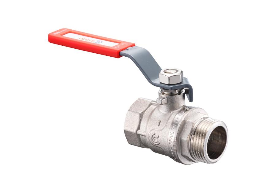 Zdjęcie: Zawór kulowy z rączką S30 W/Z 1/2", PN30 pełen nikiel CALIDO