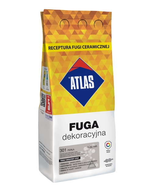Zdjęcie: Fuga dekoracyjna 301 perła, alubag 2 kg ATLAS