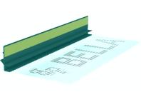 Zdjęcie: Listwa PVC BP13 Mini U L250 6/3 szary ciemny, z siatką i z uszczelką BELLA PLAST