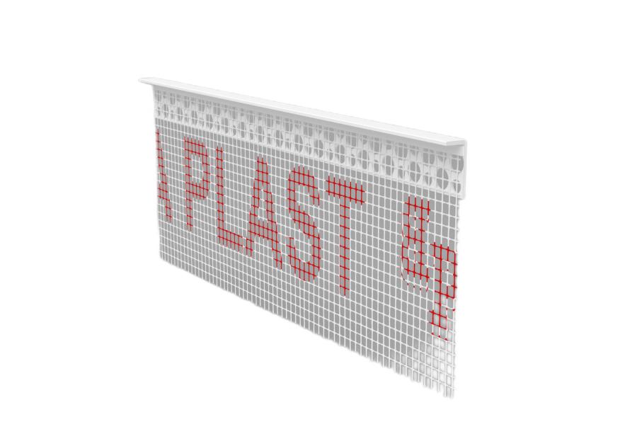 Zdjęcie: Listwa PVC zakończeniowa z siatką BP22 L250 10 mm biała BELLA PLAST