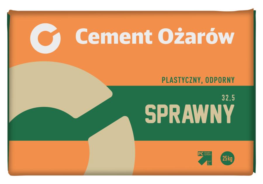 Zdjęcie: Cement SPRAWNY CEM IV/A(V) 32,5 R-SR CEMENT OŻARÓW