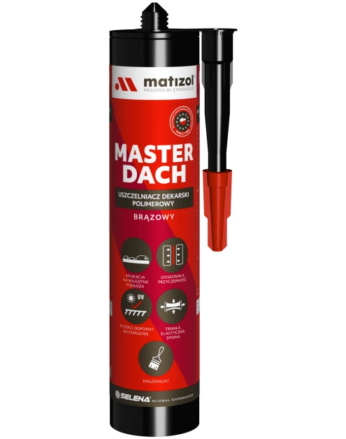 Zdjęcie: Uszczelniacz dekarski polimerowy brązowy 51761V01 Master Dach MATIZOL